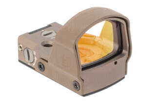Leupold DeltaPoint Pro Reflex Sight 2.5 MOA Dot in FDE has a wide field of view window